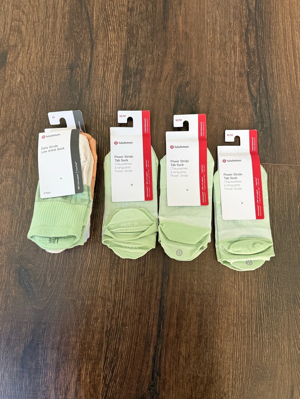 lululemon socks -6 pair